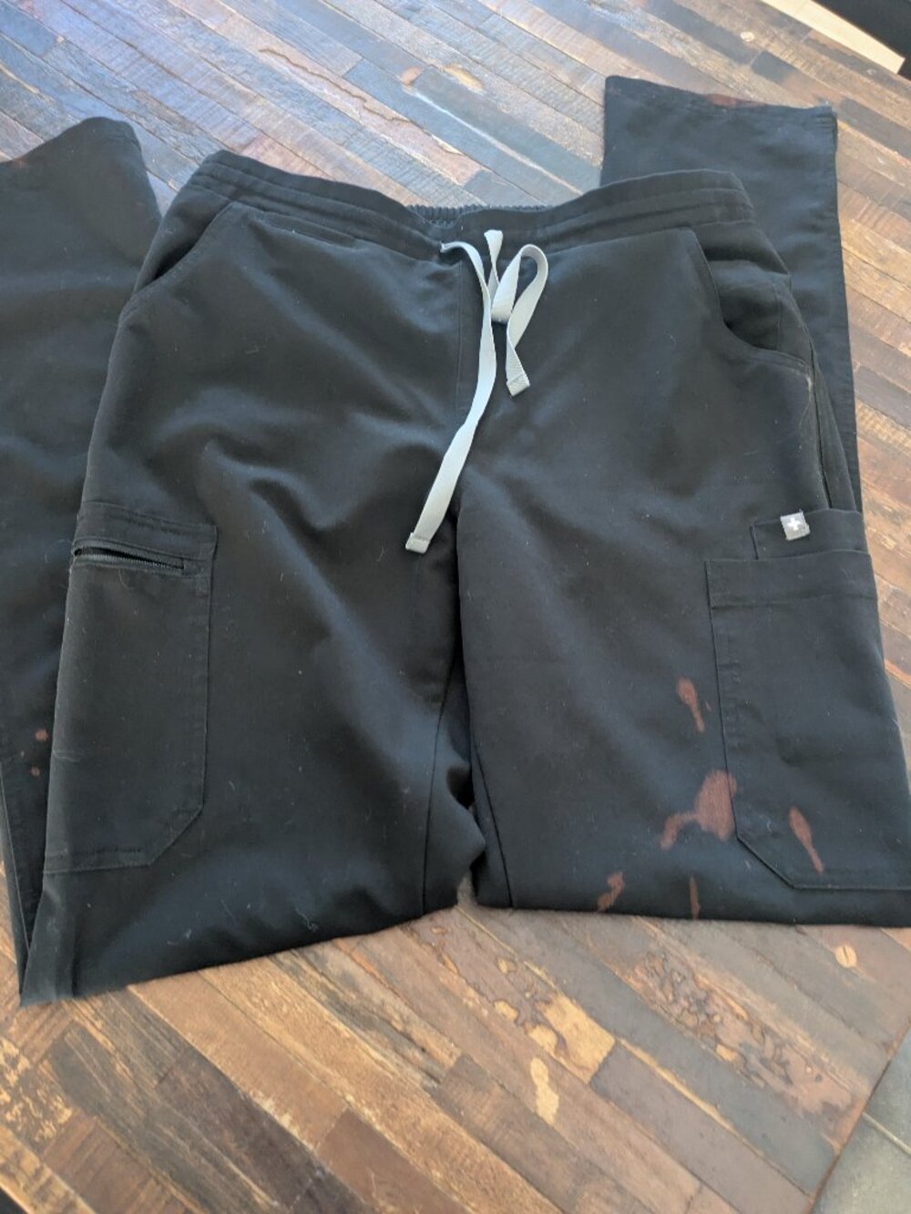 Straight leg scrub pants tall